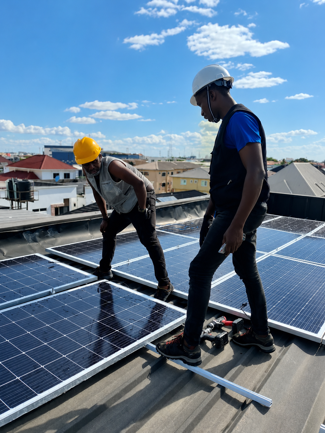 Rooftop Solar Panel Installation